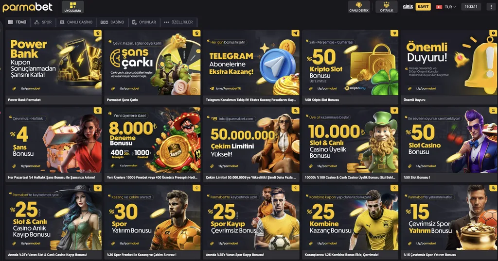 Parmabet Promosyonlar